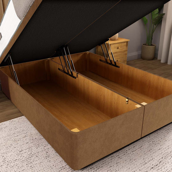 Prague Ottoman Divan Bed - Mink Naples