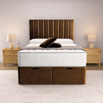Prague Ottoman Divan Bed - Mocca Plush Velvet