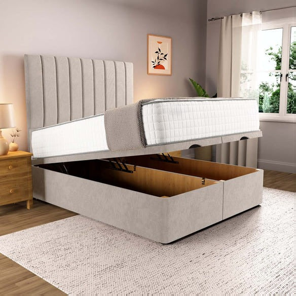 Prague Ottoman Divan Bed - Seal Grey Naples