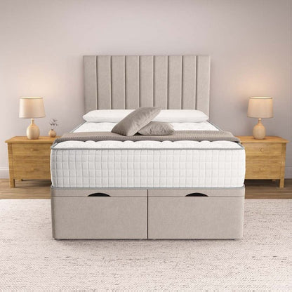 Prague Ottoman Divan Bed - Seal Grey Naples