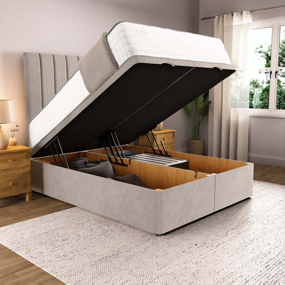 Prague Ottoman Divan Bed - Seal Grey Naples