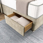 Prague Wingback Divan Bed - Almond Coniston
