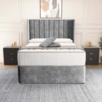 Prague Wingback Divan Bed - Armour Coniston