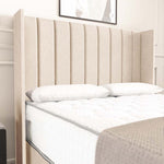 Prague Wingback Divan Bed - Cream Naples