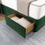 Prague Wingback Divan Bed - Emerald Coniston