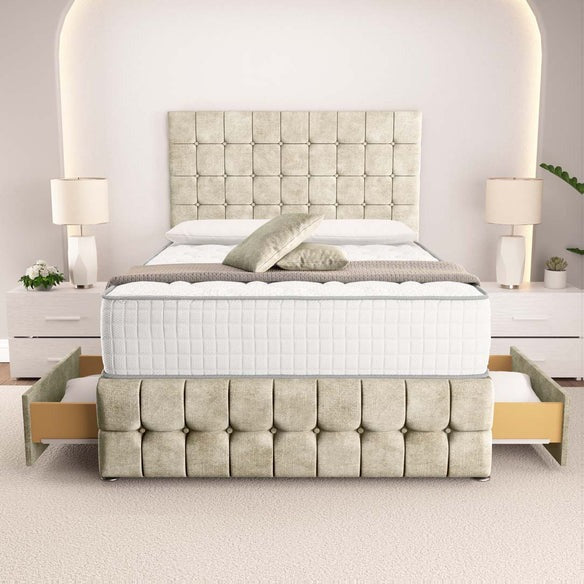 Rio Divan Bed - Almond Coniston