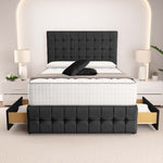 Rio Divan Bed - Black Naples