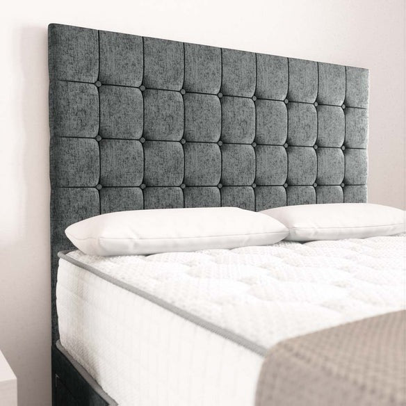 Rio Divan Bed - Charcoal Chenille