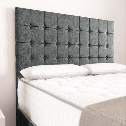 Rio Divan Bed - Charcoal Chenille