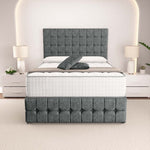 Rio Divan Bed - Charcoal Chenille