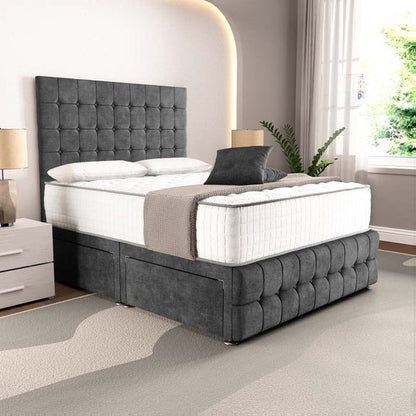 Rio Divan Bed - Charcoal Coniston