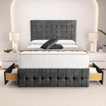 Rio Divan Bed - Charcoal Coniston