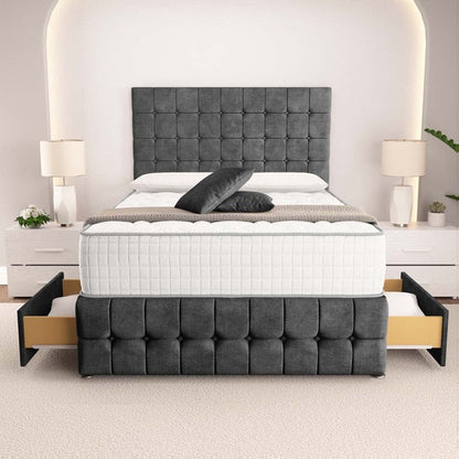 Rio Divan Bed - Charcoal Coniston