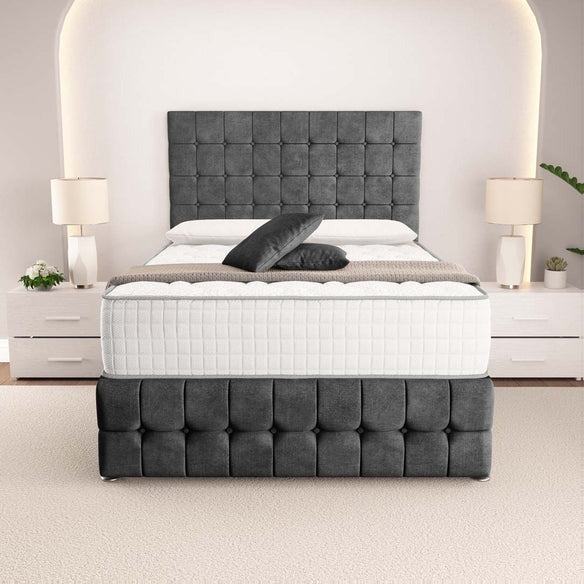 Rio Divan Bed - Charcoal Coniston