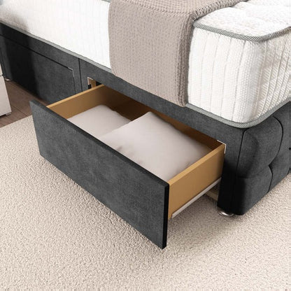 Rio Divan Bed - Charcoal Coniston