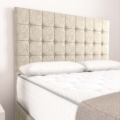 Rio Divan Bed - Cream Chenille