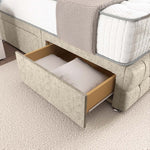 Rio Divan Bed - Cream Chenille
