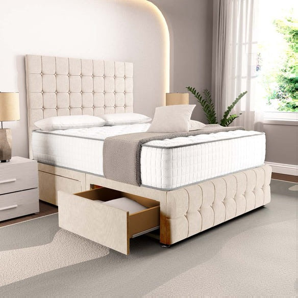 Rio Divan Bed - Cream Naples
