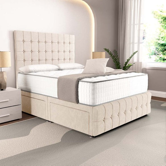 Rio Divan Bed - Cream Naples