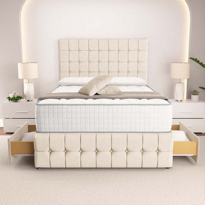 Rio Divan Bed - Cream Naples