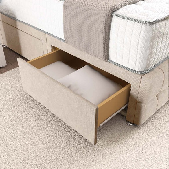 Rio Divan Bed - Cream Naples