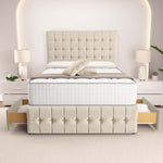 Rio Divan Bed - Cream Plush Velvet