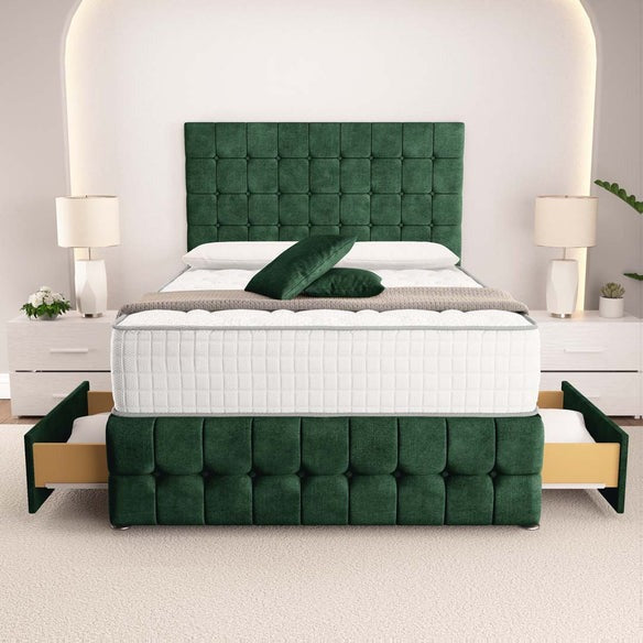 Rio Divan Bed - Emerald Coniston