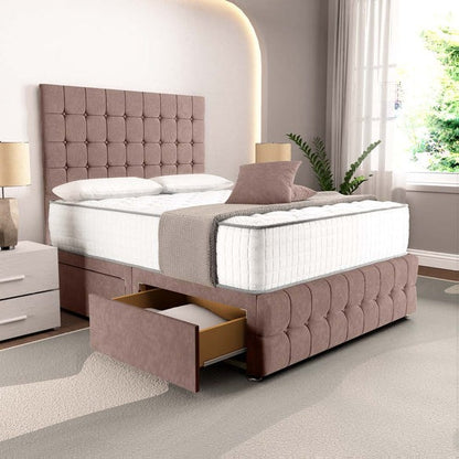 Rio Divan Bed - Mauve Naples