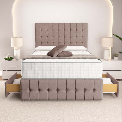 Rio Divan Bed - Mauve Naples