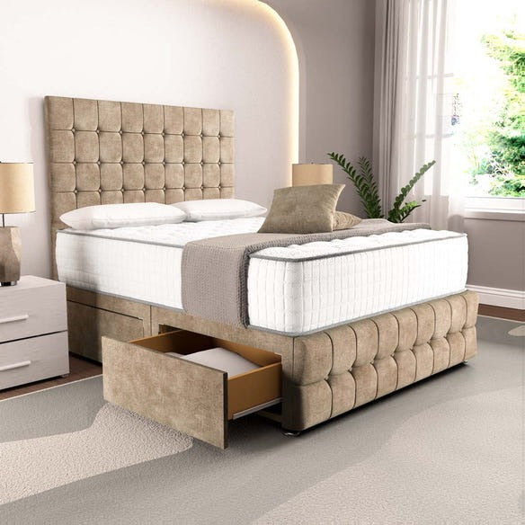 Rio Divan Bed - Mink Coniston