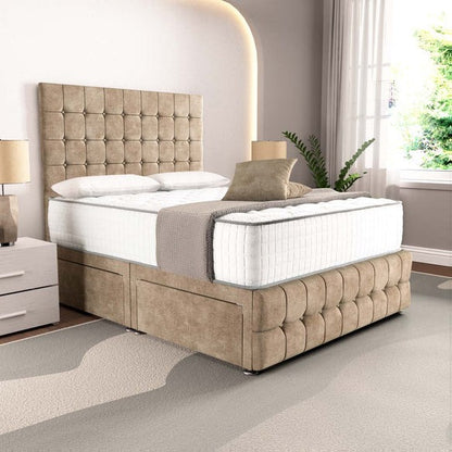Rio Divan Bed - Mink Coniston