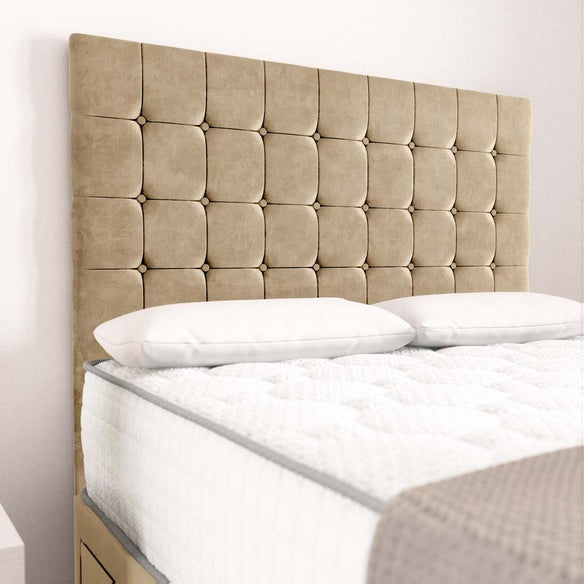 Rio Divan Bed - Mink Plush Velvet