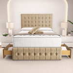 Rio Divan Bed - Mink Plush Velvet