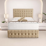 Rio Divan Bed - Mink Plush Velvet