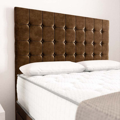 Rio Divan Bed - Mocca Plush Velvet