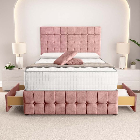 Rio Divan Bed - Pink Coniston