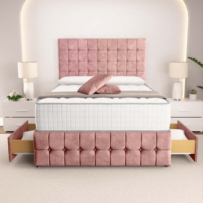 Rio Divan Bed - Pink Coniston