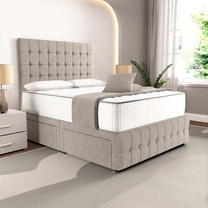 Rio Divan Bed - Seal Grey Naples