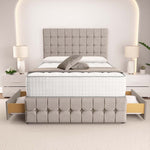 Rio Divan Bed - Seal Grey Naples