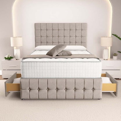 Rio Divan Bed - Seal Grey Naples
