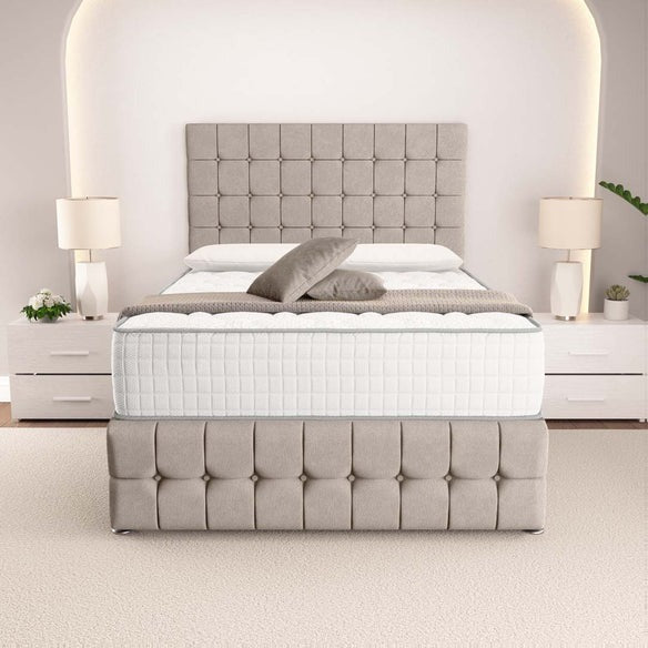 Rio Divan Bed - Seal Grey Naples