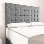 Rio Divan Bed - Silver Chenille