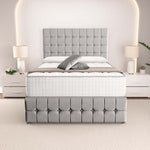 Rio Divan Bed - Silver Linoso