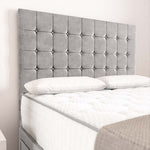 Rio Divan Bed - Silver Plush Velvet