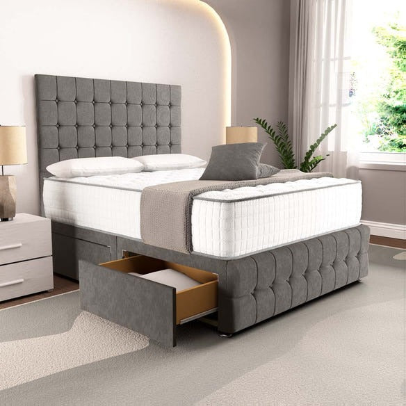 Rio Divan Bed - Slate Grey Naples