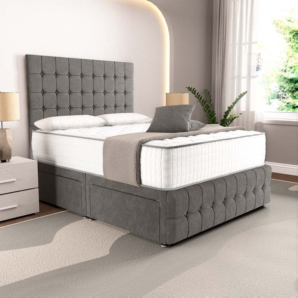 Rio Divan Bed - Slate Grey Naples