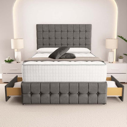 Rio Divan Bed - Slate Grey Naples