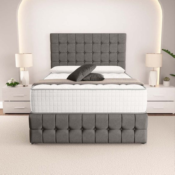 Rio Divan Bed - Slate Grey Naples