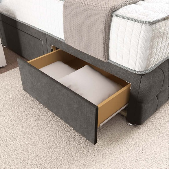 Rio Divan Bed - Slate Grey Naples
