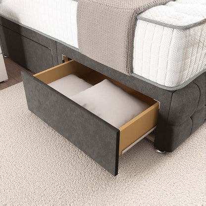 Rio Divan Bed - Slate Grey Naples